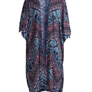 Scoop Printed Kimono Cardigan